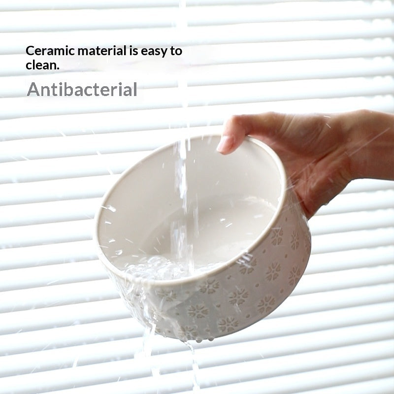 Monty’s Dine-Easy Elevated Anti-Spill Ceramic Bowl