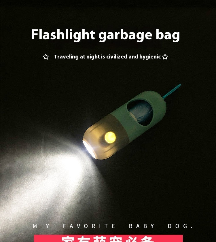 Monty’s Night-Safe LED Waste Bag Dispenser (Winter-Walk Series)
