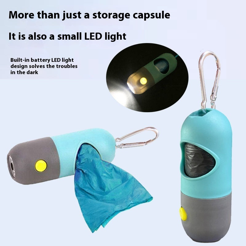 Monty’s Night-Safe LED Waste Bag Dispenser (Winter-Walk Series)