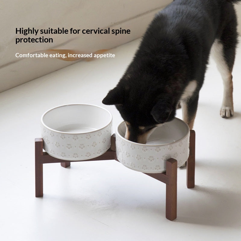 Monty’s Dine-Easy Elevated Anti-Spill Ceramic Bowl