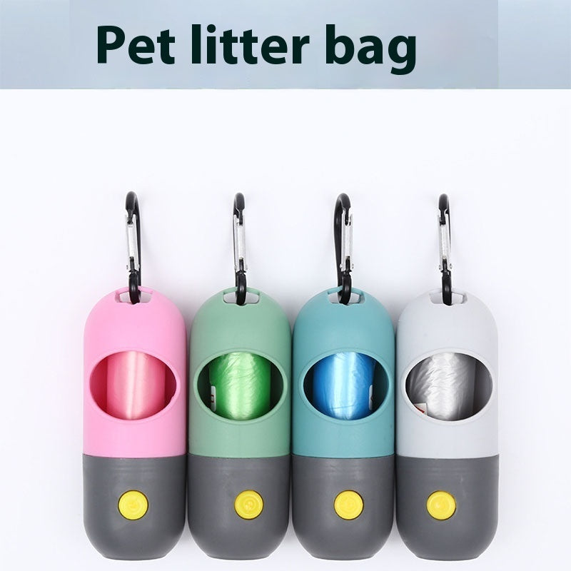 Monty’s Night-Safe LED Waste Bag Dispenser (Winter-Walk Series)